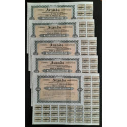 ARGENTINAS 5 ACCIONES AL PORTADOR DE LA FIRMA **ARANDO** @1