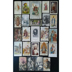 RELIGIÓN ESPECTACULAR LOTE DE 24 ANTIGUAS ESTAMPAS SANTAS @2