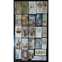 RELIGIÓN ESPECTACULAR LOTE DE 25 ANTIGUAS ESTAMPAS SANTAS @5