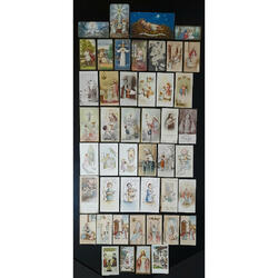 RELIGIÓN ESPECTACULAR LOTE DE 46 ANTIGUAS ESTAMPAS SANTAS @7