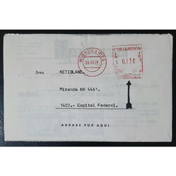 ARGENTINA 1978 SOBRE DE INDIAN CARPET S. A. **PERMISO 2061**
